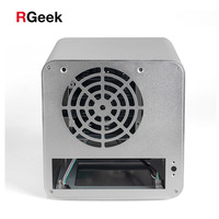 Lai RGeek — boîtier universel de stockage de serveur, en aluminium complet, 4 baies, 3.5 pouces, Mini ITX PC NAS, boîtier IPFS