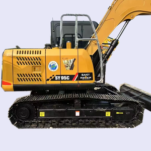 Excavatrice Sany SY95C d'occasion de qualité supérieure, 9 tonnes |   Moteur OEM |   Seau de 0,4 mètre cube |   Pour les projets municipaux - Product Image 1