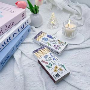 <span class=keywords><strong>Grande</strong></span> boîte de ménage bougie <span class=keywords><strong>allumette</strong></span> boîte personnaliser la publicité hôtel 4 pouces embout en bois emballage longue sécurité <span class=keywords><strong>cheminée</strong></span> allumettes - Product Image 2