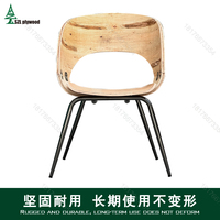 Cadre de contreplaqué d'eucalyptus en acier inoxydable 304, cadre de contreplaqué pour chaise à jambe en acier, cadre de contreplaqué pour chaise de table à conception simple