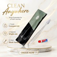 Fournitures hôtelières en gros certifiées CE, kits d'accueil personnalisés pour hôtels, brosses à dents, articles de toilette portables pour chambres d'hôtel