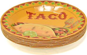 Tacos Tuesday let's Taco Party Supplies Set di stoviglie Tacos messicani day Fiesta Birthday stoviglie - Product Image 5