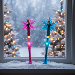 18-Inch Electric Snow Fairy <b>Stick</b> 72/3/24PCS/CS Decorative <b>Lighting</b> - Product Image 3