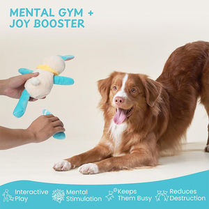 <span class=keywords><strong>Jouet</strong></span> à mâcher et à déchirer personnalisé V472 pour animaux de compagnie, avec couineur et bruit froissé, pour lapins et chiens, pour les garder occupés - Product Image 4