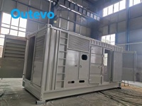 Générateur diesel insonorisé Mitsubishi 400-600KW en conteneur pour usines de ciment et d'acier, construction de ponts