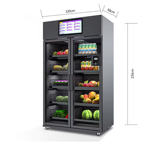 FEISHI Chine Fabricant Fruits Frais Légumes Oeuf Lait Viandes Réfrigérateur Intelligent Détection De Poids Distributeur Automatique - Product Image 5