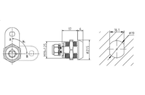 Hengsheng <span class=keywords><strong>cam</strong></span> khóa xi lanh an toàn khóa và phím chính có thể được gỡ bỏ khi chuyển đổi và tắt Hộp Thư Tủ <span class=keywords><strong>cam</strong></span> ổ khóa - Product Image 6