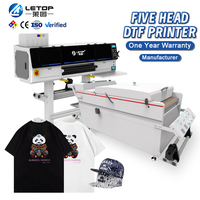 Impresora de Inyección de Tinta Digital LETOP para Camisetas, Impresora DTF para Camisetas y Telas de 60 cm, Impresora DTF