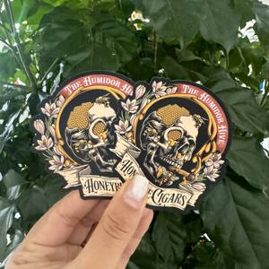 UV 저항 방수 인쇄 내구성 흰색 비닐 PVC 자체 접착 다이 컷 맞춤형 로고 스티커 - Product Image 6