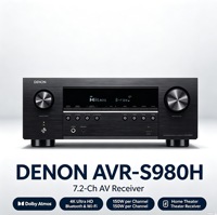 Amplificateur AV 7.2 canaux DENON AVR-S980H, système audio domestique avec récepteur, fabriqué en Chine