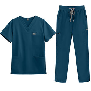 ชุดยูนิฟอร์ม<span class=keywords><strong>แพทย์</strong></span>พยาบาลแบบสครับขายดี แขนสั้น ซักได้ สกรีนโลโก้ได้ ชุดผ่าตัดแบบยืดได้ <span class=keywords><strong>เสื้อ</strong></span>ยืดและกางเกง - Product Image 4