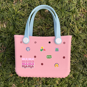 Bolso de mano de silicona Eco-Jelly, cesta de compras, bolso impermeable de Eva para mujer, dos bolsos de playa plegables, Popular, pantano para mujer G - Product Image 2