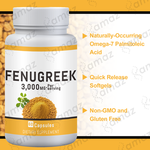 Capsule di Fieno Greco Amaz OEM, Confezione Privata, 60 Capsule, Integratore <span class=keywords><strong>per</strong></span> Supporto Ormonale, 3000mg <span class=keywords><strong>per</strong></span> Dose, Estratto di Fieno Greco - Product Image 5