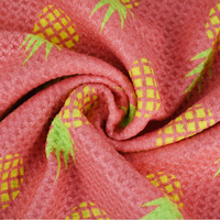 OEM ODM Cadeaux pour adultes de luxe imprimés de haute qualité, en microfibre de plastique recyclé, gaufré double face, séchage rapide, écologique