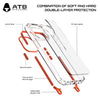 Couverture de cas de téléphone pour l'iPhone et le Samsung avec l'acrylique et le matériel de TPU