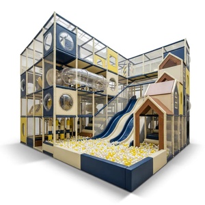 <span class=keywords><strong>Castillo</strong></span> Inflable <span class=keywords><strong>de</strong></span> Lujo, Moderno y Clásico, con Piscina <span class=keywords><strong>de</strong></span> Pelotas Gigante y Triple Ola, para Interiores - Product Image 1