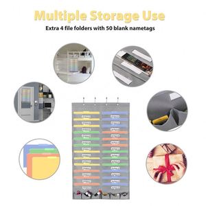 Foldable Oxford Fabric Hanging File & Folder Holder -Best Organizer Includes: 24 Large Deep Pockets - Product Image 3