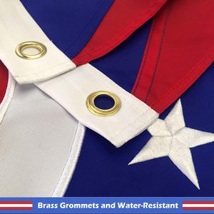 Bandera Bordada del Estado de <span class=keywords><strong>Ohio</strong></span> al por Mayor, 3x5 pies, Bandera Urbana Resistente para Uso en Interiores/Exteriores con Ojales de Latón, Bandera de OH de EE. UU. - Product Image 4