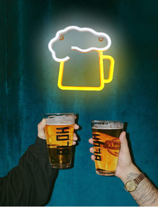 दीवार कला शराब फांसी यूएसबी बैटरी संचालित नीयन लाइट नाइट लैंप बीयर नियॉन बार बिस्ट्रो आदमी गुफा के लिए संकेत का नेतृत्व किया पार्टी क्लब सजावट - Product Image 6