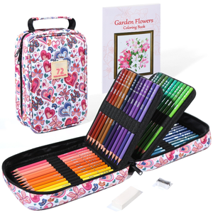 Juego de Lápices de Colores X415 Personalizado de 72/120/180 Colores con Estuche de Nailon con Cierre para Materiales de Arte - Product Image 1