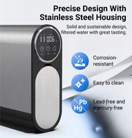 Sistema Purificador de Agua RO con Carcasa de Acero Inoxidable Premium, 600G/800G GPD, Sin Tanque, Bajo Fregadero, para Hogar/RV, Eléctrico/Solar