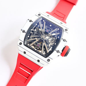 Montre 5A RM ultra-légère en fibre de carbone blanche avec mouvement tourbillon visible, montre de haute qualité, cadeau de luxe de qualité supérieure - Product Image 6