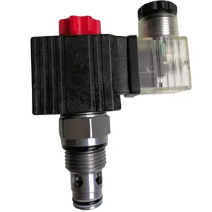 Poppet Type Normally Open Free Reverse Flow 2 Position 2 Way HSV10-23 Solenoid On/off Control Threaded Cartridge Hydraulic Valve