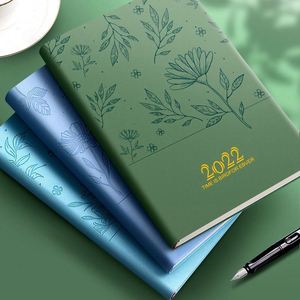 Daily Weekly Monthly A5 Hardcover Leather Printed Diary Notebook Digital Printing Custom Logo Thermal Binding Thread Sewing - Product Image 2