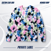 Camiseta Tie Dye Personalizada HuaYi para Clubes Deportivos, Logotipo Comunitario, Algodón, Marca Privada OEM para Marcas de Fitness