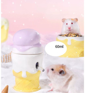 Hamster yaz soğutma kiti dondurma serisi Hamster seramik yuva kase - Product Image 4