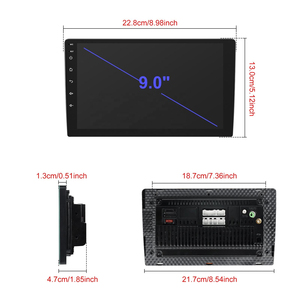 Podofo 9'' Android Car Stereo Built-in DAB 4+64GB Car Radio Wireless CarPlay Android Auto GPS/FM/RDS/Hi-Fi/IPS Touch Screen - Product Image 5