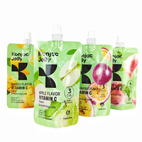 Emballage liquide en plastique Doypack 250Ml Litchi Mangue Orange Squeeze Bag Jus Gelée Aluminium Stand up Spout Pouch pour boisson