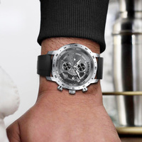 [Pré-vente] Nouvelle montre-bracelet pour homme, design squelette avec affichage de la date et du mois, nouvelle montre mécanique automatique tendance