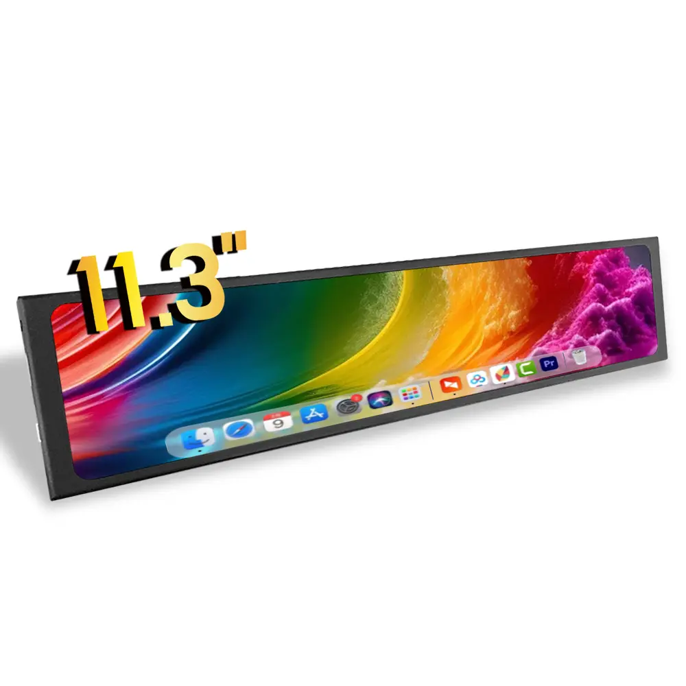 11.3 pollici di vendita calda PC portatile 1920x440 IPS largo HD-MI viaggio secondo schermo Monitor allungata tipo LCD Bar Display per computer portatile