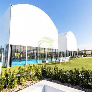 Bon marché Court de tennis de padel panoramique coupe-vent avec toit en plein air - Product Image 3