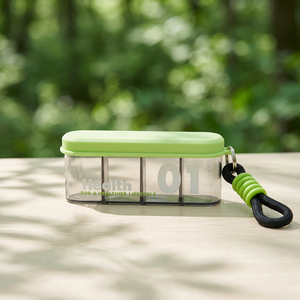 Wholesale Wholesale Mini Portable Weekly <b>7</b>-Day Child-Resistant Food Grade PP Easy-to-Carry Travel <b>Tablet</b> & Pill Organizer - Product Image 5