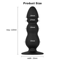 Vibrateur anal à ventouse puissante en silicone, contrôle sans fil, massage de la prostate, plug anal vibrant avec télécommande pour hommes et femmes