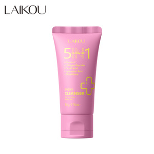 LAIKOU Limpiador Facial 5 en 1 con Vitamina C, Colágeno, Péptidos, Ácido Ferúlico, Ácido Hialurónico y Glutatión en Espuma Cremosa - Product Image 6