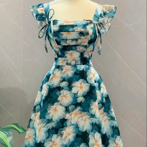 Vestido Maxi para Mujer, Ropa de Mujer a Precio Económico, Vestido de Moda 2024, Informal, Precio Razonable, de Seda, Lavable, Personalizable - Product Image 1