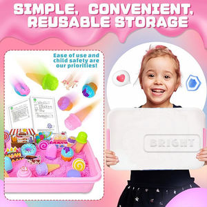 مجموعة ألعاب الطين الرملي الناعم للأطفال على شاطئ البحر، مع عجينة اللعب والسلايم للأطفال - Product Image 5