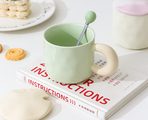 Taza de Viaje Personalizada de Porcelana Coreana, Color Caramelo Fresco, Apta para Alimentos, Reutilizable, Apta para Lavavajillas y Microondas, para Hombre y Mujer - Product Image 6