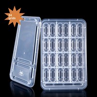 Boîte d'incubation rectangulaire en plastique pour reptiles (tortues, geckos, lézards, caméléons) - Incubateur d'œufs et plateau d'élevage