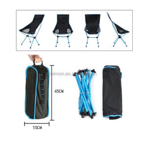 Chaise de camping pliable légère en aluminium à dossier haut, type Moon Chair, pour extérieur, plage et randonnée - Product Image 6