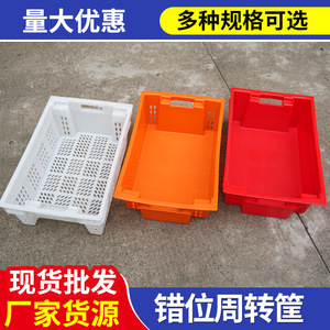 <b>Stackable</b> Plastic <b>Crates</b> 600x400x200mm Solid Box Turnover Box For Fruit And Vegetable Storage - Product Image 5
