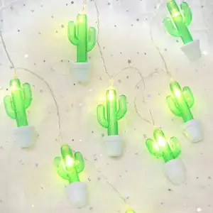 1.5米10LED北欧家庭创意LED仙人掌电池仙人掌灯串花环