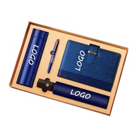 Logo personnalisé de luxe, ensemble de cadeaux d'entreprise promotionnels pour l'entreprise, porte-cartes avec porte-clés et ensemble d'affaires à stylo