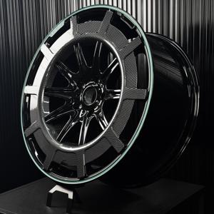 Rines de Aleación Híbrida Forjados con Anillo de Carbono de Alto Rendimiento y Lujo Extremo, Compatibles con Taycan, Rimac, Lucid, GTR, SF90, EQS - Product Image 4