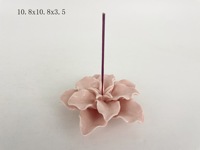 Porte-encens blanc brûleur d'encens Lotus bâton en céramique fleur porte-encens bâtons