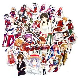 50 pcs/bag New Vinyl Graffiti Sticker Japanese Anime Classroom of the Elite Sticker Luggage Sticker Decals