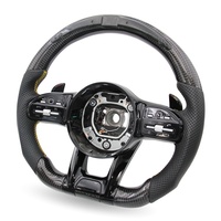 Volante de fibra de carbono LED Retrofit para Mercedes Benz AMG GLC300 E63 E250 W166 W204 W222